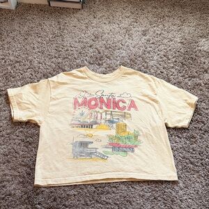 Santa Monica Graphic Tee - Yellow